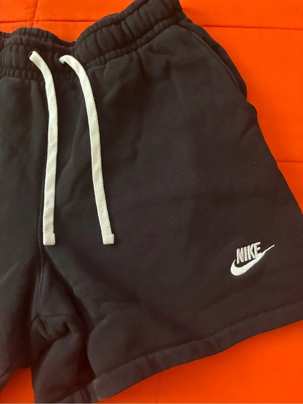 Nike Shorts Mens Medium Black French Terry Flow Logo Sweatshorts